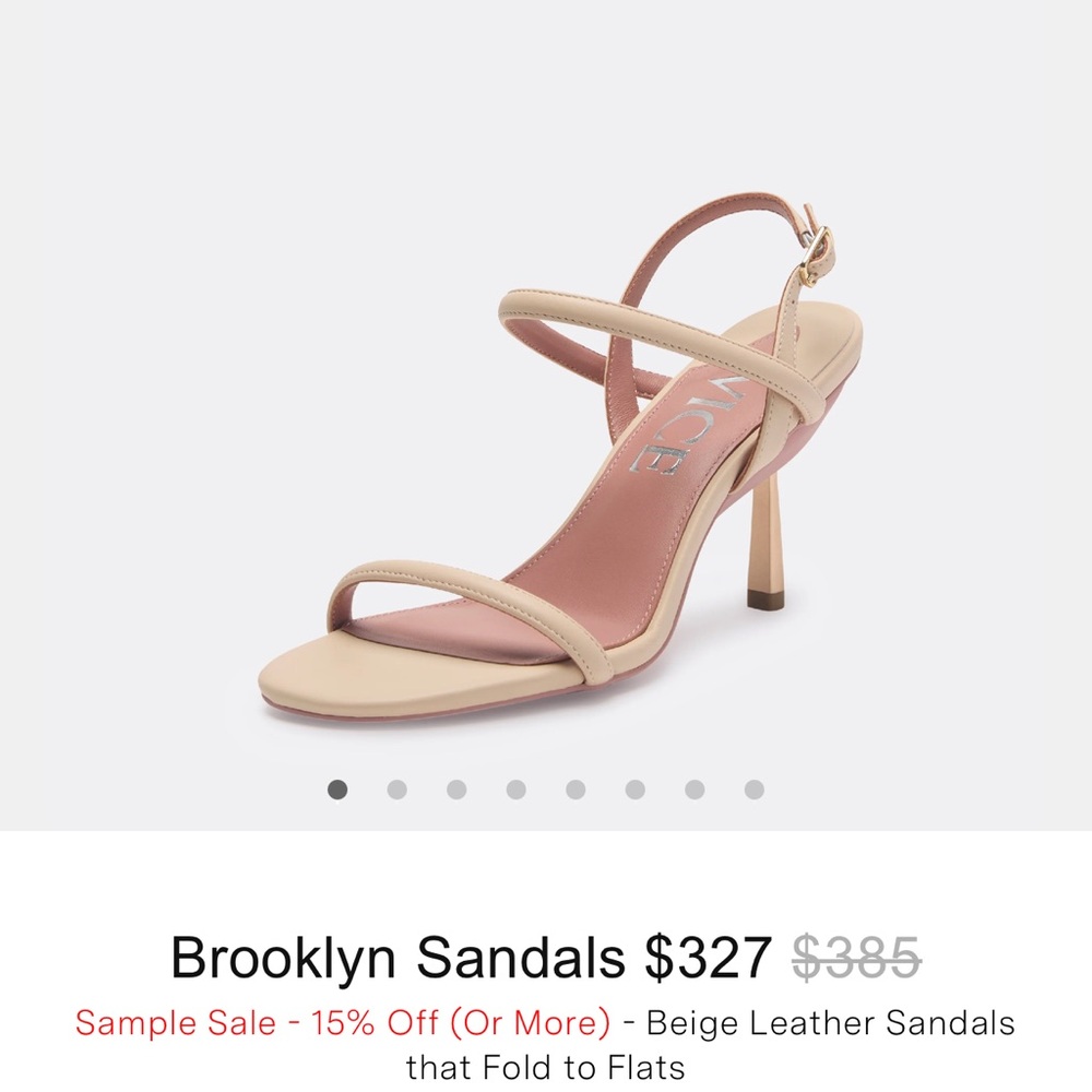 SOLD-Vice Versa Brooklyn Sandals Convertible Heels Size 10